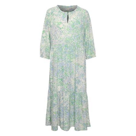 Cream Daisycr Flounce Kjole - Kim Fit Grøn, Dame
