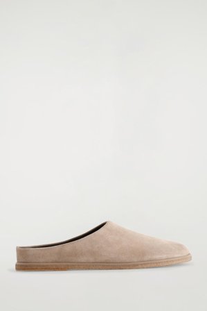 COS Pantoletten Aus Veloursleder in Beige - Männer