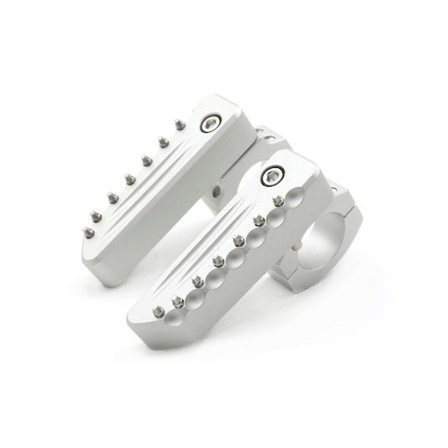 Motorcykel Framfotpinnar Fällbara Fotstöd För Tiger660 800 900 Gt Pro Rally Explorer 1200(silver