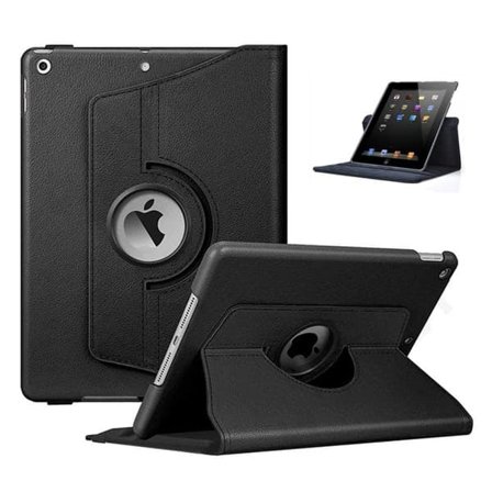 iPad Pro 1/2 12,9′′ 360° Smart Skal Fodral Case PU-Läder Svart_qq