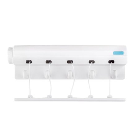 Kraftig, uttrekkbar klessnor med enkel installasjon, fleksibel kleshenger med plassbesparende design og høy lastekapasitet, veggmontert