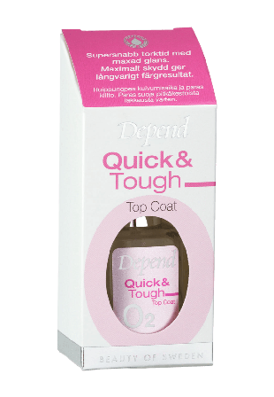 Depend O2 Quick & Tough Top Coat Nagellack Dam 1 PCS