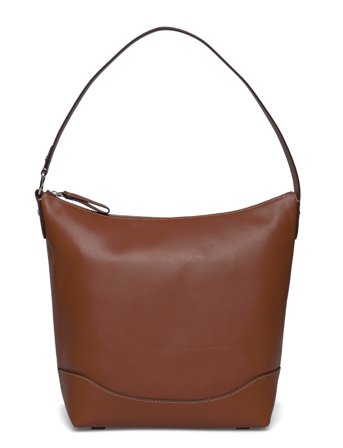 Lauren Ralph Lauren Leather Large Tasha Bucket Bag - Brown - ONE SIZE