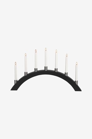 Star Trading - Lysestake - Svart - Adventsstaker - Fra Homeroom