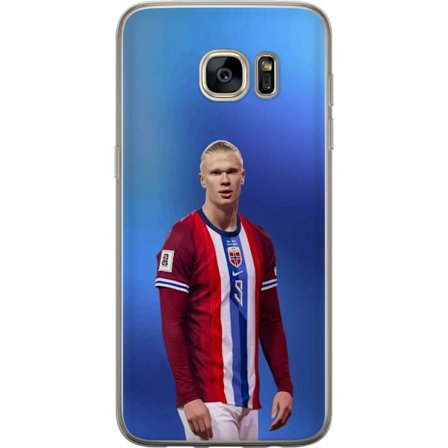 Kompatibelt Mobildeksel til Samsung Samsung Galaxy S7 edge Erling Haaland Manchester City Norge fotball angriper toppspiller utrolig målproduksjon kr