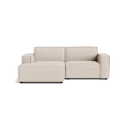 Lyon kleines Chaiselongue-Sofa links, Aragon Beige, moderne kompakte Version unseres Bestsellers, komfortables Design für kleine Räume, 80cm