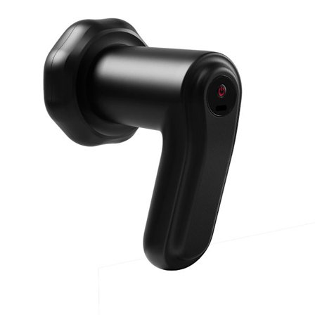 Hjemme bærbar håndholdt massageenhed - trådløs opladning, 8-trins muskel- og fascierelaksator til nakke, skulder og ryg Black