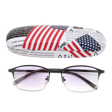 Blå ljusblockerande läsglasögon Enkla Fashionabla Bärbara Anti UV Herr Dam Glasögon+100