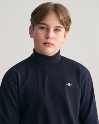 GANT - Teens Shield Høyhalset bomullstopp - Unisex - 176