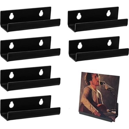 ING Sex vinylskivboxar - Vinylskivförvaringssystem - Skivställ - På väggen