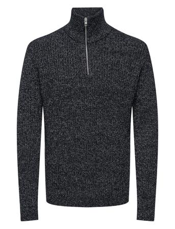 Onsmalaki Reg 7 Half Zip Knit Knitwear Half Zip Pullover Marineblå ONLY & SONS*Betinget Tilbud