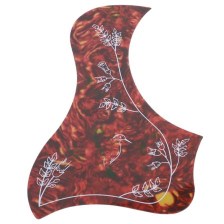 Guitar Pickguard selvklæbende klistermærke Blomster og Bird Guard Universal Accessories