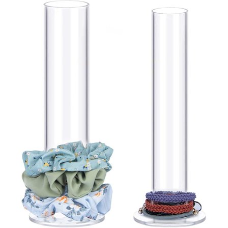2 STK Akryl Scrunchie Holder Organizer? Hårbåndsdisplaystativ, Organizer til armbånd Bangle Watchs