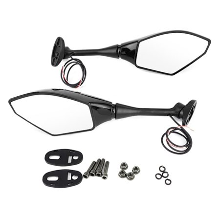 Par med LED-bakspeil for motorsykkel, integrert blinklys, passer for Honda CBR600RR CBR1000RR CBR500R