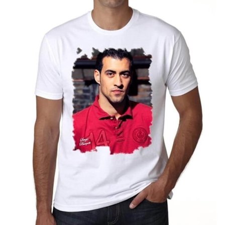 T-shirt herr Sergio Busquets Vintage T-shirt