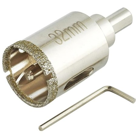 Hullåpner med Center Drill Positioning Glass Hull Åpner