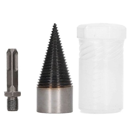 Vedkløyverbor Karbonstål Høy Hardhet Avtakbart Slitesterkt Vedbor med Firkant Skaft 42mm / 1.65in LOM