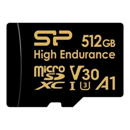 SILICON POWER Golden Series - High Endurance - flash-minneskort - 256 GB - microSDXC UHS-I U3