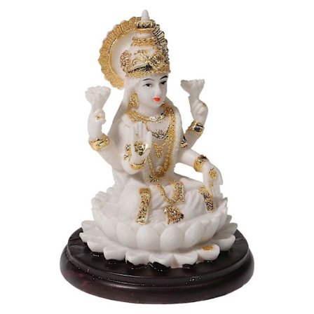 Jumalatar Lakshmi -patsas koristeellinen hahmo kodin työpöydän koriste hartsi 1kpl (LGL)