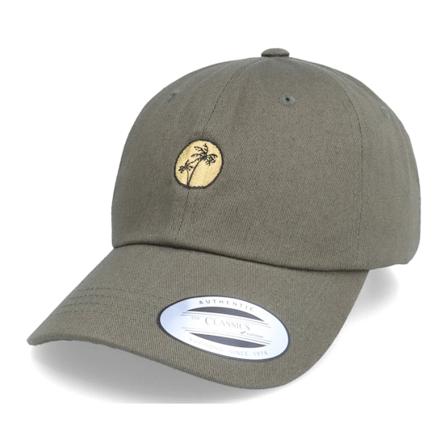 Abducted - Vert unconstructed Casquette - Tiny Palm Logo Olive Dad Cap @ Hatstore