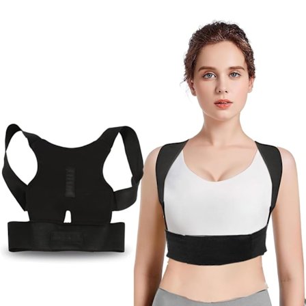 Rygstøttebælte, behagelig holdningskorrigering, justerbar støtte