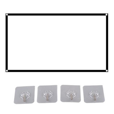 16:9 Portabel HD Projektorduk Vikbar Projektionsgardin Polyester för Hemmakontor 60 tum