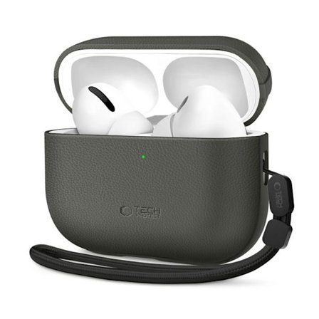 Tech-Protect Apple Airpods Pro 3 Skal Natural Fit - Olive Grön