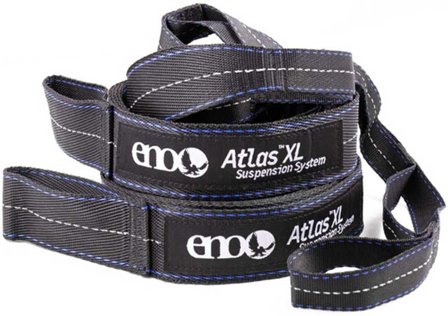 Eno Hammock Eno Atlas XL Suspension System kiinnityshihna riippumatolle, musta
