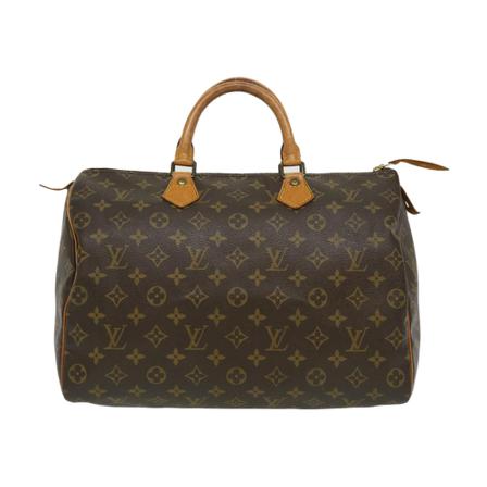 Louis Vuitton Vintage, Pre-owned Speedy 35 Monogram Handbag Bruin, Dames, Maat:ONE Size
