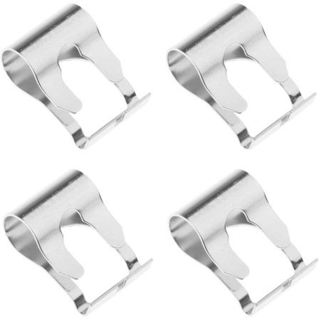 4 stk vindusviskerkoblinger i metall, reparasjonsklips, vindusviskerklips, viskerrepareringsklips, viskerkoblingsklips, motorstagstenger, armer, 