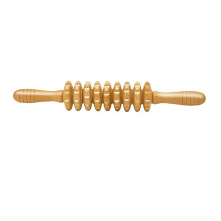 Massage Roller - 38cm - Massageapparat - Ljusbrun - Triggerpunktsmassage - Muskelknutor - Anti Cellulite Massage Roller Tool - Massager Hela Kroppen