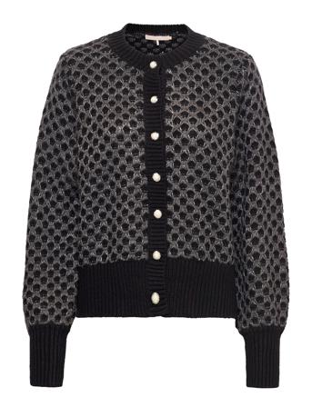 Cattiekb Cardigan Strikkegenser Cardigan Svart Karen By Simonsen