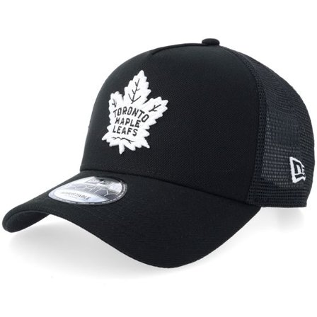 New Era - NHL Svart trucker Keps - Toronto Maple Leafs 9FORTY Black/White A-frame Trucker @ Hatstore