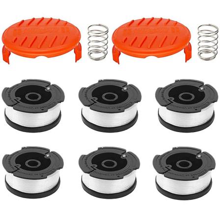 6-pack Linjespole Med 2 Lock För Att Ersätta Black Decker Grass