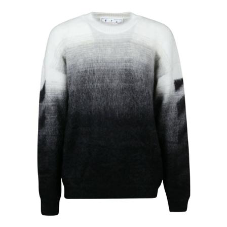 Off White, Knit Sweater Zwart, Heren, Maat:L