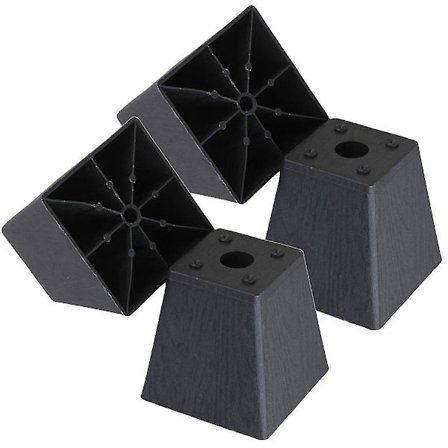4 kpl 98*98*97mm Mustat Trapetsi Muovit Jalat Sovan Tuolin Jalkoihin