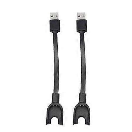 2 stk. USB-ladekabel Laderledning Hurtig dataoverførsel Ingen opvarmning Ladekabel til Xiaomi Mi Band 3 Smart Armbånd