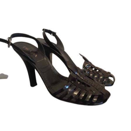 Prada Vintage Pre-owned sandałyy , Zwart , Dames , Maat: 37 EU Vintage Schoenen