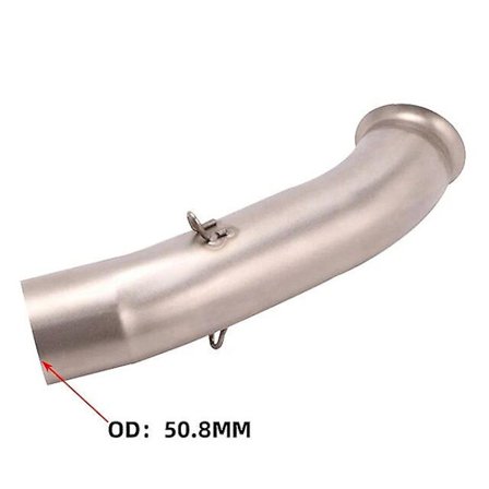 For KTM DUKE RC 125 250 390 RC390 Duke 390 2017 - 2020 Motorcyle Exhaust Escape Modify Middle Link Pipe 51mm Moto Muffler (FMY)