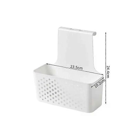 Kompakti pieni suuri keittiön säilytysastia, käytännöllinen, tilaa säästävä, ripustettava keittiön roskakori kaapin alle, jätehylly valkoinen pieni