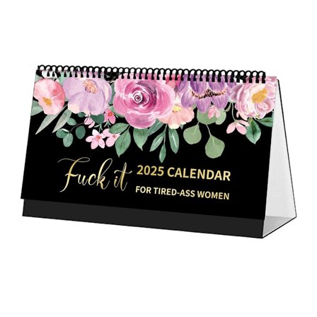 Väsyneet Naiset -kalenteri 2025, Väsyneet Naiset -seinäkalenteri, Hauska Uutuuskalenteri, Käsintehty Riippuva Kalenteri Kotiin tai Toimistoon Koukun 