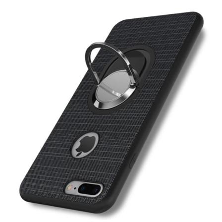 Suojakuori sormustelineellä iPhone 5/5S/SE Gråsvart