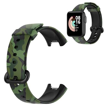 Xiaomi Mi Watch Lite / Redmi Watch pattern silicone watch band - Camouflage Green
