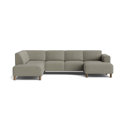Toledo U-sofa, højrevendt - Puente Grøn - 302x205x78 - Sofa, u-sofa