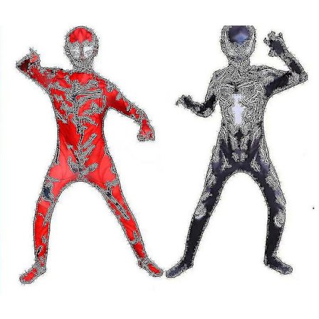 2023-vuxen Kids Venom Spider-man Superhjältedräkt I