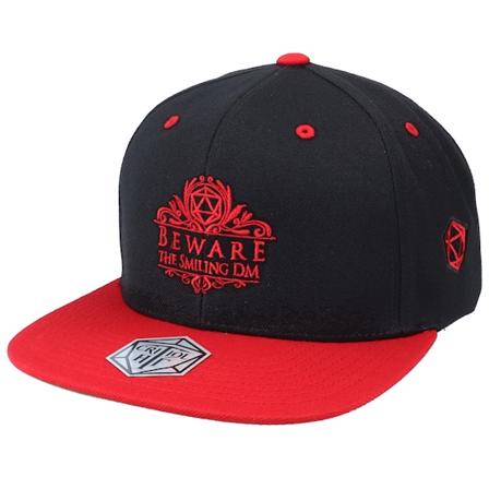 Critiql Hit - Svart snapback Caps - Beware Smiling Dm Black/Red Snapback @ Hatstore