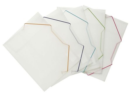 Gummibandsmapp 3-klaff A4 PP olika gummibandsfärger vit frostad - Lyreco - Kontorsmaterial - Mappar och plastfickor - Gummibandsmappar 3-klaff - Plast