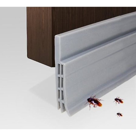 Harmaa oven tiiviste ulko- ja sisäoviin, oven tiiviste sääsuoja oven alle, vedonsulku, äänieristetty oven pohja