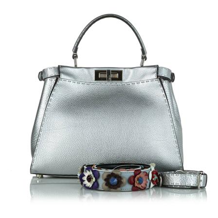 Fendi Vintage Pre-owned Shoulder Tas , Grijs , Dames , Maat: ONE Size Vintage Tassen