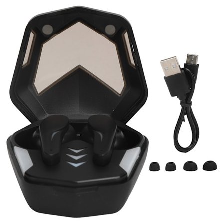 MD188 Bluetooth Gaming Earphone TWS Hörlurar Brusreducering med Färgglad AndningsljusSvart